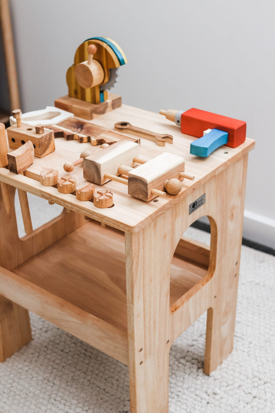 QToys Wooden Work Bench