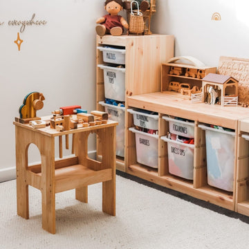 QToys Wooden Work Bench