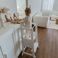 My Duckling Adjustable Learning Tower 2 in 1 –White