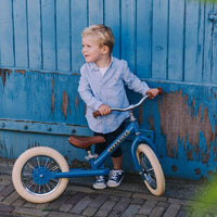 Trybike 2 in 1 Vintage Steel Balance Bike - Blue