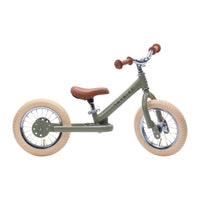 Trybike 2 in 1 Vintage Steel Balance Bike - Green