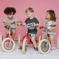 Trybike 2 in 1 Vintage Steel Balance Bike - Red